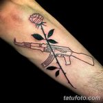 Фото тату роза с шипами 26.06.2019 №015 - spiked rose tattoo - tatufoto.com