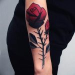 Фото тату роза с шипами 26.06.2019 №020 - spiked rose tattoo - tatufoto.com