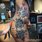 Фото тату роза с шипами 26.06.2019 №025 - spiked rose tattoo - tatufoto.com