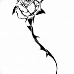 Фото тату роза с шипами 26.06.2019 №044 - spiked rose tattoo - tatufoto.com