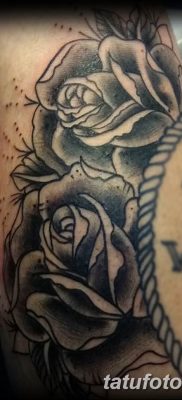 Фото тату роза с шипами 26.06.2019 №052 — spiked rose tattoo — tatufoto.com