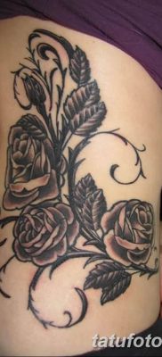 Фото тату роза с шипами 26.06.2019 №054 — spiked rose tattoo — tatufoto.com
