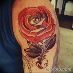 Фото тату роза с шипами 26.06.2019 №056 - spiked rose tattoo - tatufoto.com