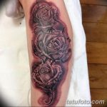 Фото тату роза с шипами 26.06.2019 №075 - spiked rose tattoo - tatufoto.com