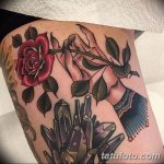 Фото тату роза с шипами 26.06.2019 №101 - spiked rose tattoo - tatufoto.com