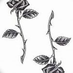 Фото тату роза с шипами 26.06.2019 №104 - spiked rose tattoo - tatufoto.com