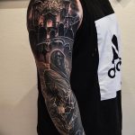 Фото тату рукав 11.06.2019 №007 - Tattoo sleeve - tatufoto.com