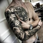 Фото тату рукав 11.06.2019 №022 - Tattoo sleeve - tatufoto.com