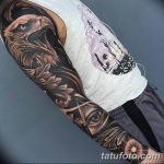 Фото тату рукав 11.06.2019 №025 - Tattoo sleeve - tatufoto.com