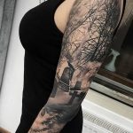 Фото тату рукав 11.06.2019 №037 - Tattoo sleeve - tatufoto.com