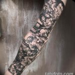 Фото тату рукав 11.06.2019 №041 - Tattoo sleeve - tatufoto.com
