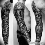 Фото тату рукав 11.06.2019 №043 - Tattoo sleeve - tatufoto.com