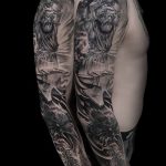 Фото тату рукав 11.06.2019 №053 - Tattoo sleeve - tatufoto.com