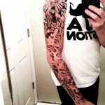 Фото тату рукав 11.06.2019 №072 - Tattoo sleeve - tatufoto.com