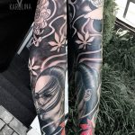 Фото тату рукав 11.06.2019 №073 - Tattoo sleeve - tatufoto.com