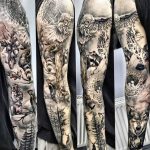 Фото тату рукав 11.06.2019 №084 - Tattoo sleeve - tatufoto.com