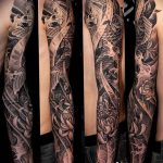 Фото тату рукав 11.06.2019 №088 - Tattoo sleeve - tatufoto.com