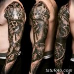 Фото тату рукав 11.06.2019 №115 - Tattoo sleeve - tatufoto.com