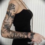 Фото тату рукав 11.06.2019 №117 - Tattoo sleeve - tatufoto.com