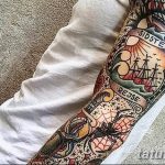Фото тату рукав 11.06.2019 №120 - Tattoo sleeve - tatufoto.com
