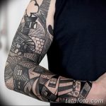 Фото тату рукав 11.06.2019 №123 - Tattoo sleeve - tatufoto.com
