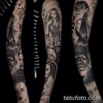 Фото тату рукав 11.06.2019 №127 - Tattoo sleeve - tatufoto.com
