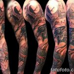 Фото тату рукав 11.06.2019 №130 - Tattoo sleeve - tatufoto.com