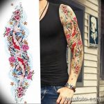 Фото тату рукав 11.06.2019 №131 - Tattoo sleeve - tatufoto.com