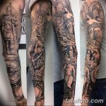 Фото тату рукав 11.06.2019 №132 - Tattoo sleeve - tatufoto.com