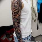 Фото тату рукав 11.06.2019 №147 - Tattoo sleeve - tatufoto.com