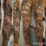 Фото тату рукав 11.06.2019 №150 - Tattoo sleeve - tatufoto.com
