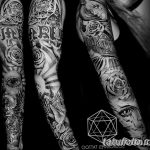 Фото тату рукав 11.06.2019 №152 - Tattoo sleeve - tatufoto.com