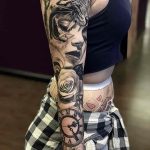Фото тату рукав 11.06.2019 №154 - Tattoo sleeve - tatufoto.com