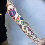 Фото тату рукав 11.06.2019 №180 - Tattoo sleeve - tatufoto.com