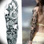 Фото тату рукав 11.06.2019 №183 - Tattoo sleeve - tatufoto.com