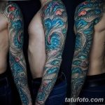 Фото тату рукав 11.06.2019 №185 - Tattoo sleeve - tatufoto.com