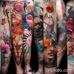 Фото тату рукав 11.06.2019 №227 - Tattoo sleeve - tatufoto.com