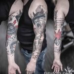 Фото тату рукав 11.06.2019 №235 - Tattoo sleeve - tatufoto.com