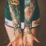 Фото тату рукав 11.06.2019 №238 - Tattoo sleeve - tatufoto.com