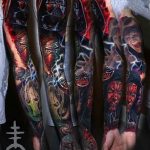 Фото тату рукав 11.06.2019 №239 - Tattoo sleeve - tatufoto.com