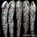 Фото тату рукав 11.06.2019 №251 - Tattoo sleeve - tatufoto.com