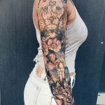 Фото тату рукав 11.06.2019 №280 - Tattoo sleeve - tatufoto.com