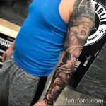 Фото тату рукав 11.06.2019 №304 - Tattoo sleeve - tatufoto.com