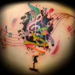 Фото тату связанной с музыкой 15.06.2019 №085 - music related tattoos - tatufoto.com