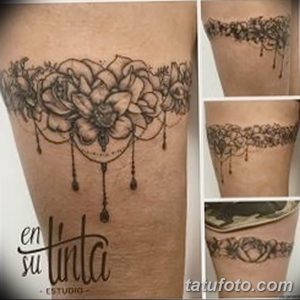 Фото тату чулки 05.06.2019 №041 - tattoo garter stockings - tatufoto.com