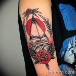 Фото черно красной тату 15.06.2019 №002 - black red tattoos photo - tatufoto.com