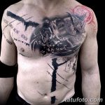 Фото черно красной тату 15.06.2019 №004 - black red tattoos photo - tatufoto.com