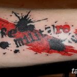 Фото черно красной тату 15.06.2019 №005 - black red tattoos photo - tatufoto.com