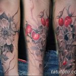 Фото черно красной тату 15.06.2019 №009 - black red tattoos photo - tatufoto.com
