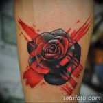 Фото черно красной тату 15.06.2019 №034 - black red tattoos photo - tatufoto.com